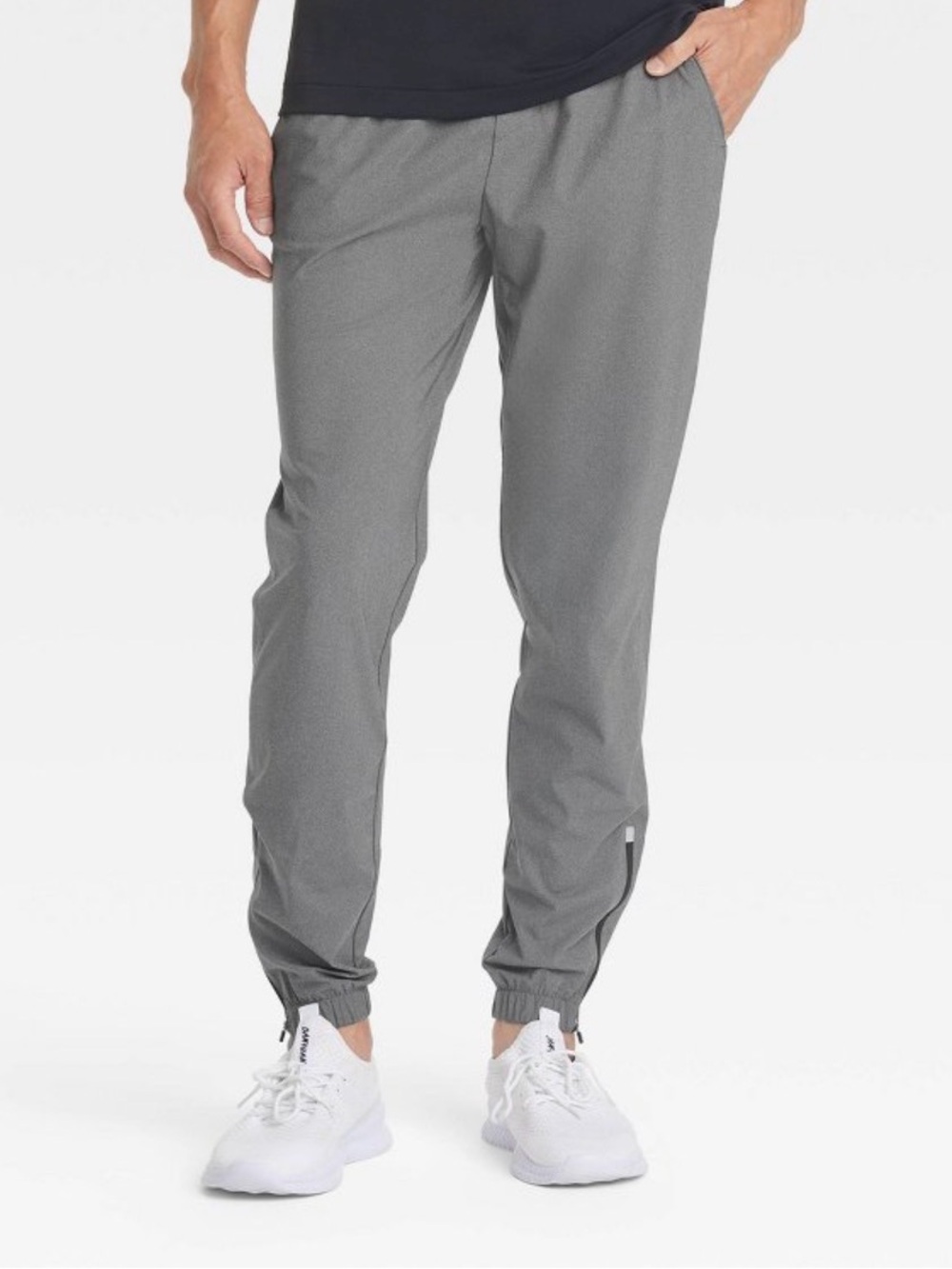 Men’s Lightweight Tricot Jogger Pant - All In Motion Heathered Black